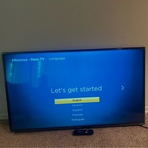 43” Hisense Roku smartTv